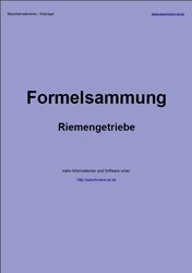 Formelsammlung Riemengetriebe